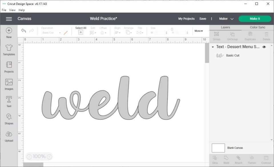 How to Weld Text and Images in Cricut Design Space Sarah Maker