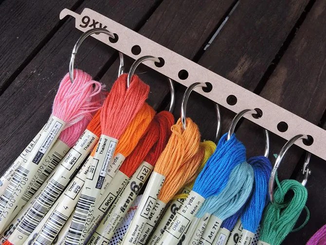Embroidery Floss Storage Ideas