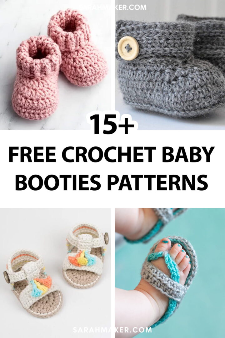 15 Free Crochet Baby Booties Patterns (Great for Beginners!) Sarah Maker