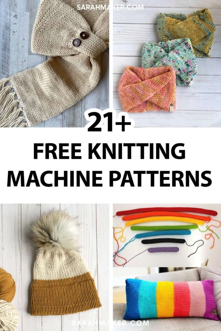 21 Free Circular Knitting Machine Patterns (Sentro and Addi) Sarah Maker