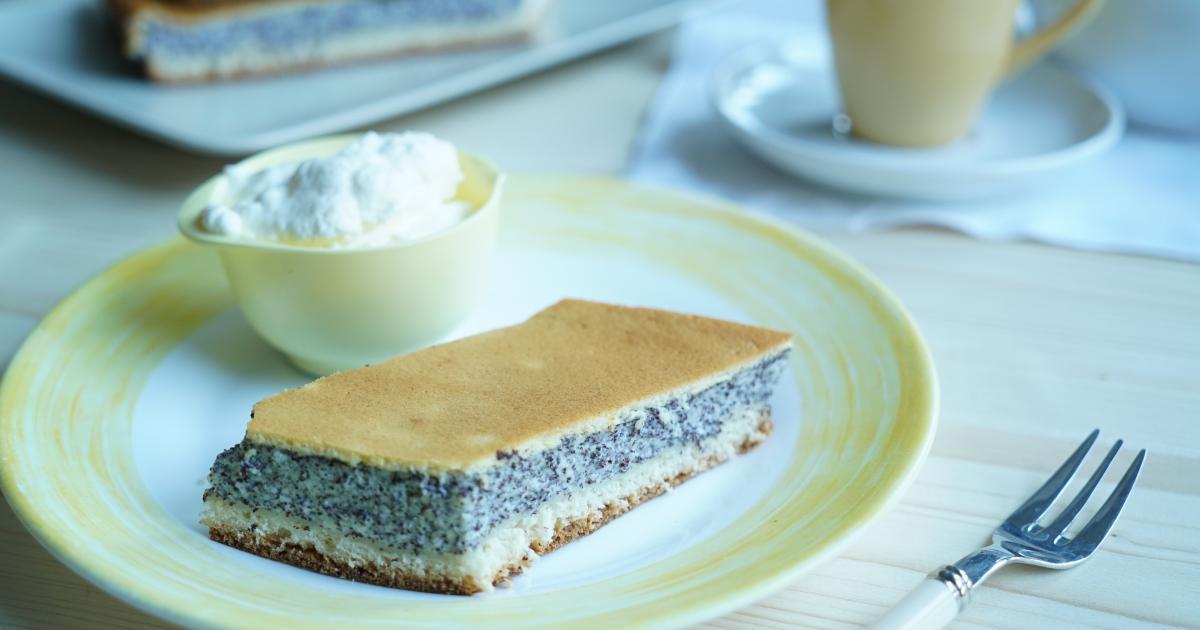 Saftiger Mohnkuchen mit Pudding Hnaumann