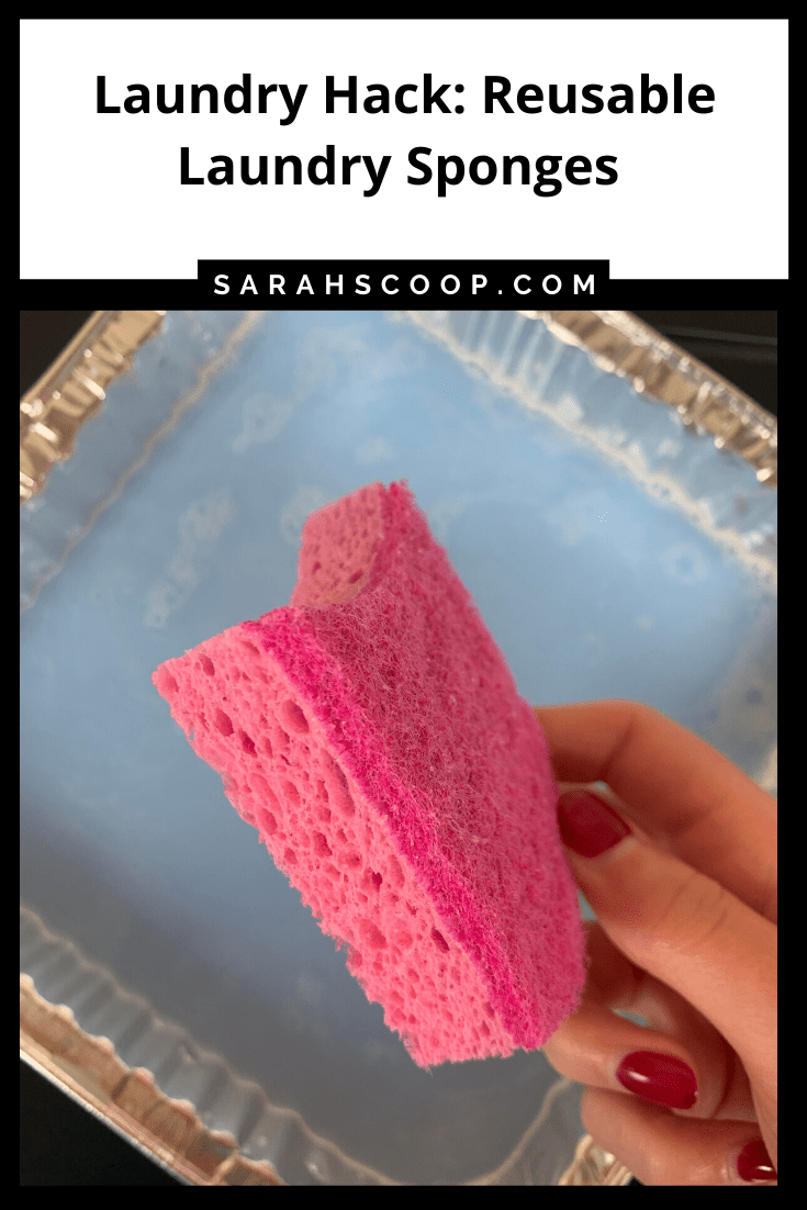 Laundry Hack Reusable Laundry Sponges Sarah Scoop
