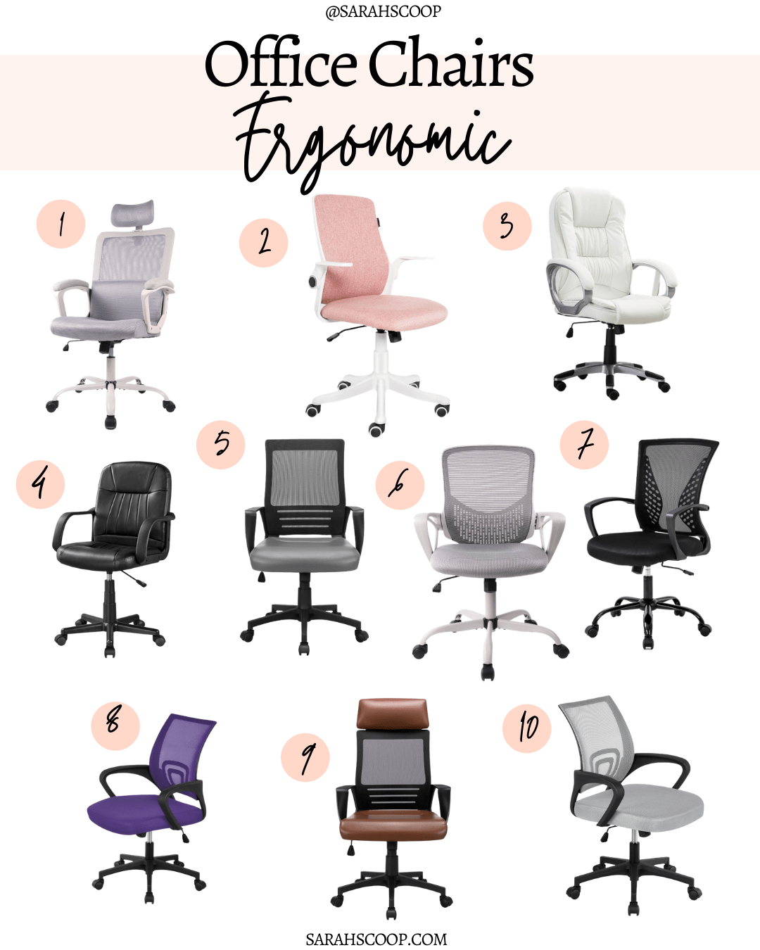 50 Best Affordable & Stylish Office Chairs Under 100 Sarah Scoop