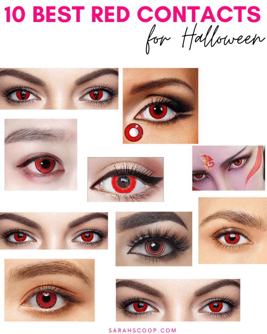 10 Best Red Contacts For Halloween (2024) Sarah Scoop