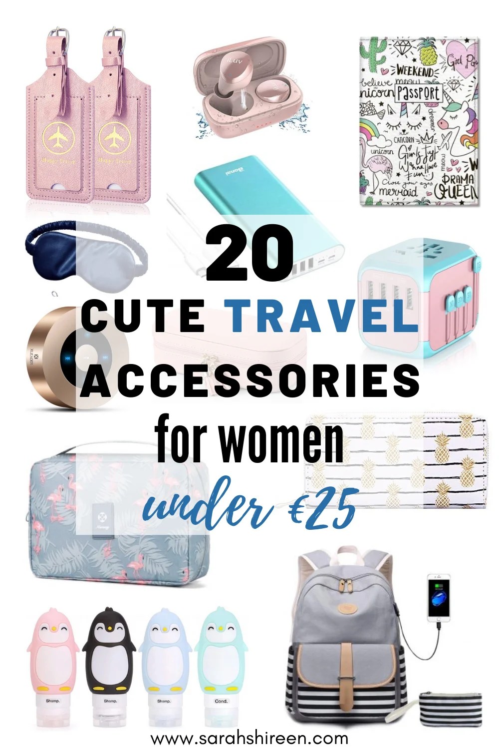 20 cute travel accessories for women all under €25 • Sarah Shireen