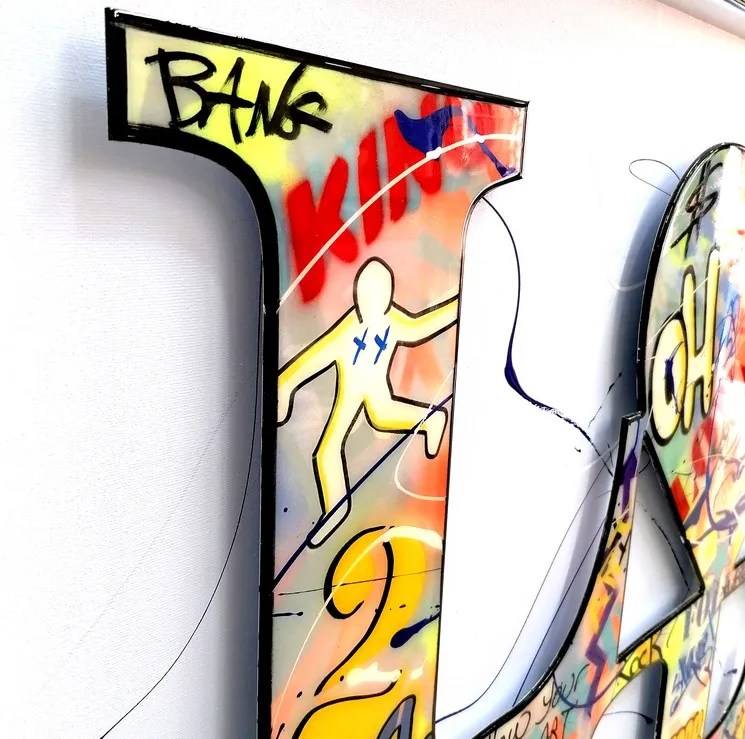 Heart Pop Art Wall Art by Shelby Kapiano