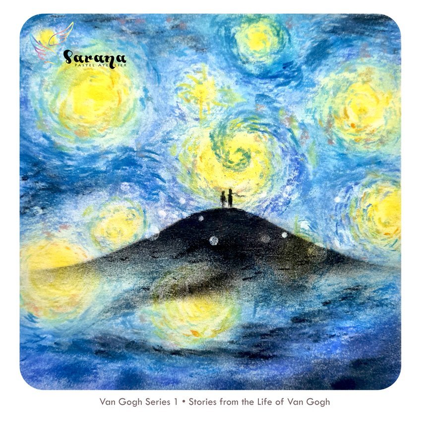 Van Gogh x Japanese Pastel Art series Sarana Pastel Atelier