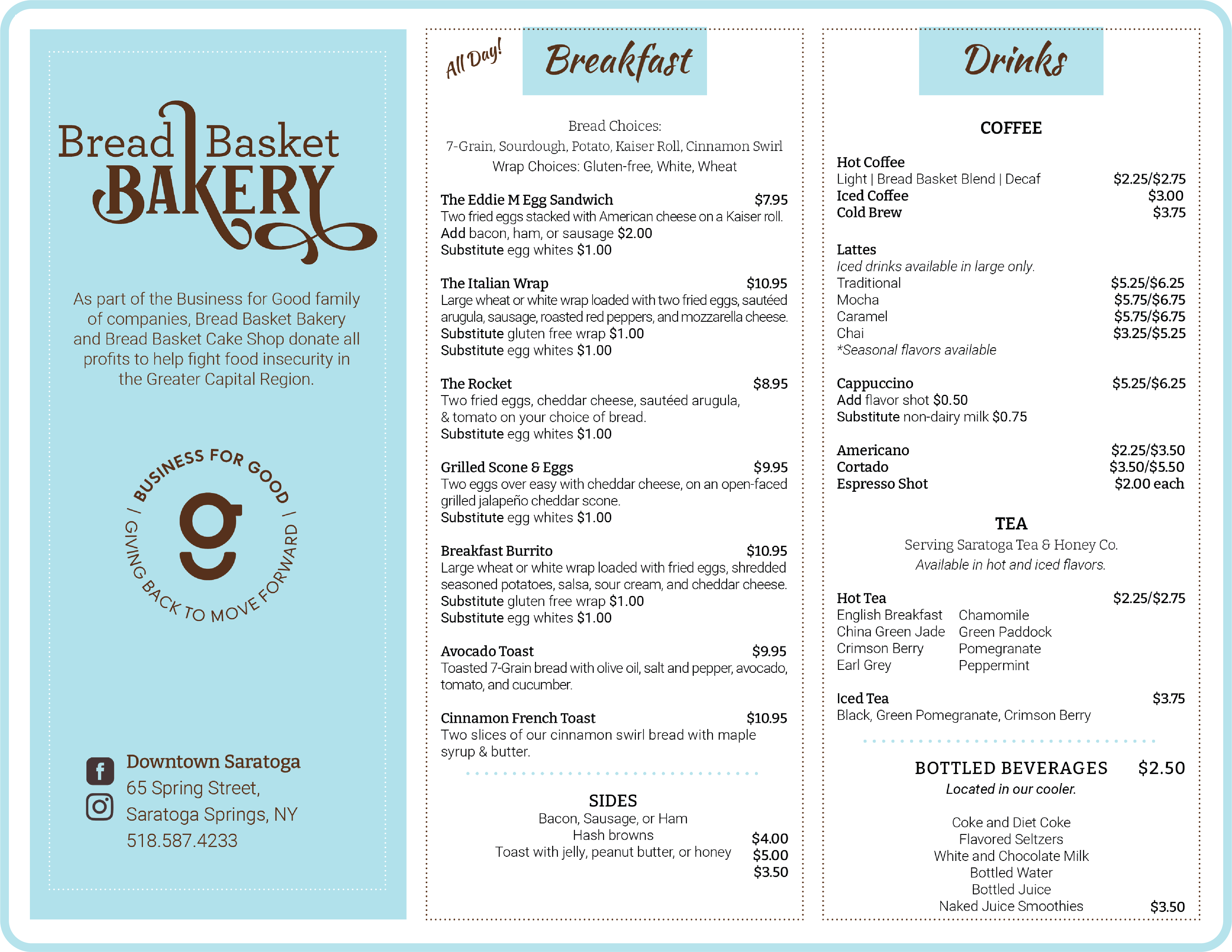 Bread Basket Bakery Saratoga Springs, NY