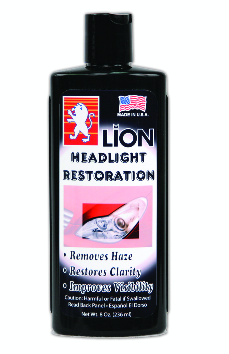 HRL336 LION Headlight Restoration Liquid / LION Liquido de
