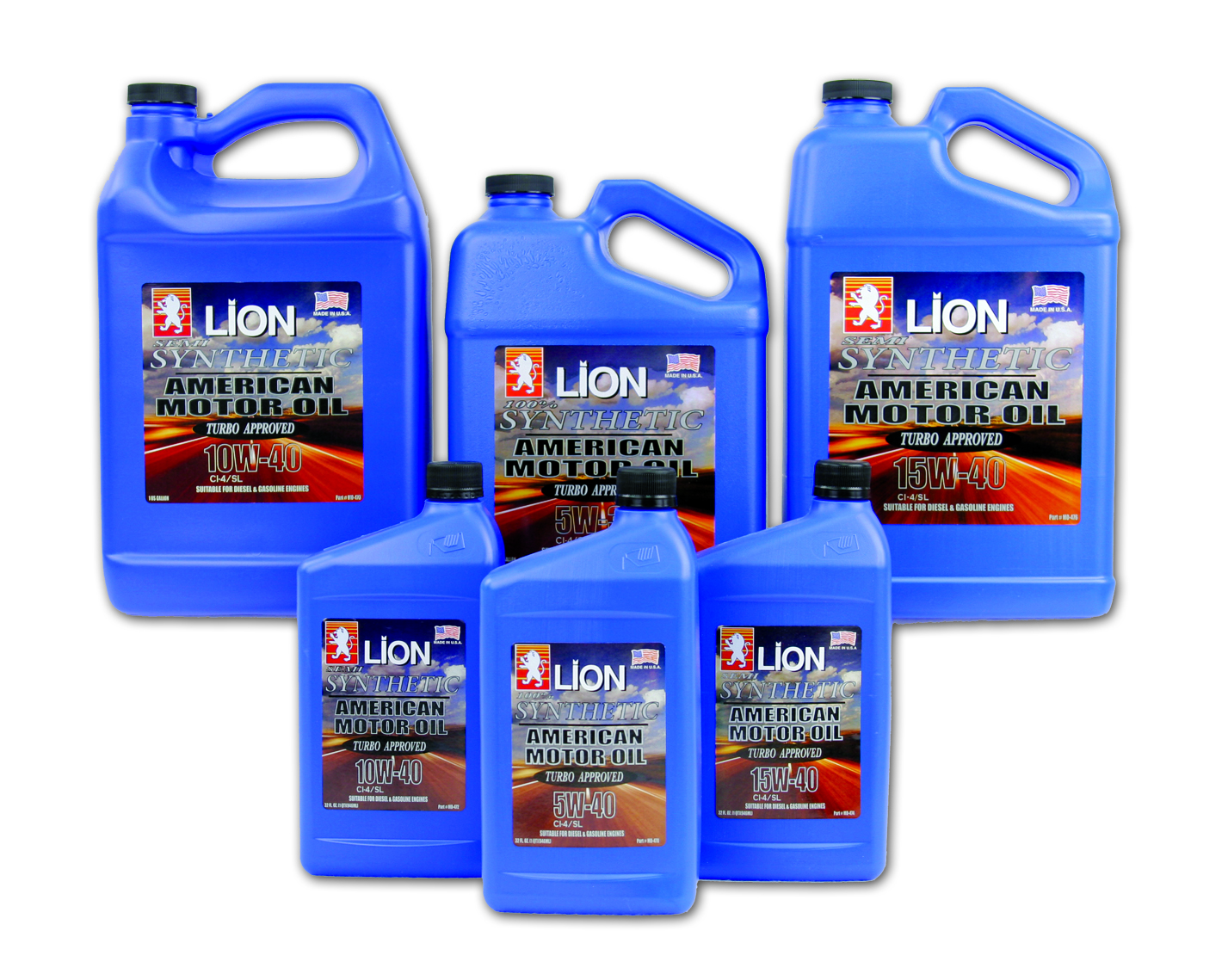 LION Synthetic Motor Oils / LION Aceites De Motor 100 Sinteticos y