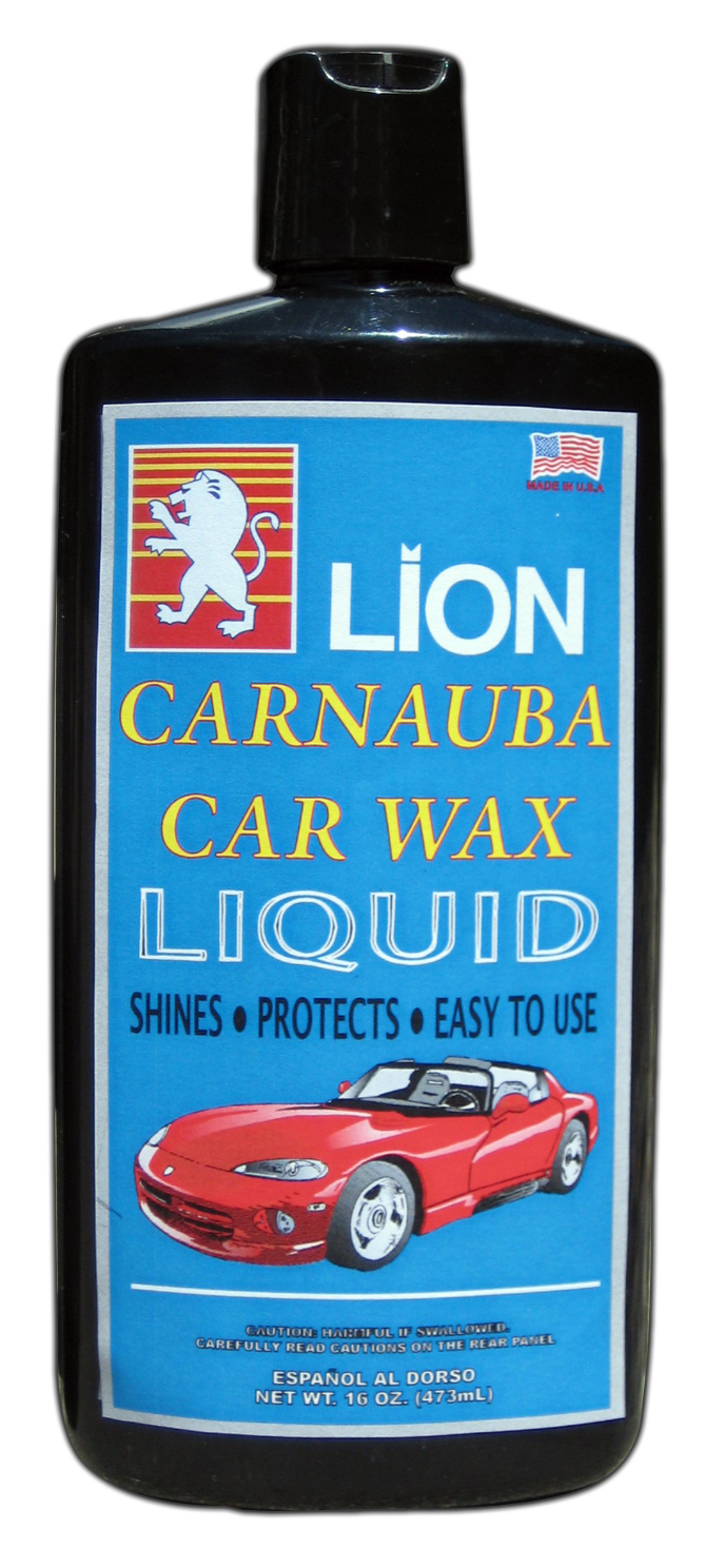 CW328 LION Carnauba Wax Liquid 16 Oz. / LION Cera Carnauba Liquida
