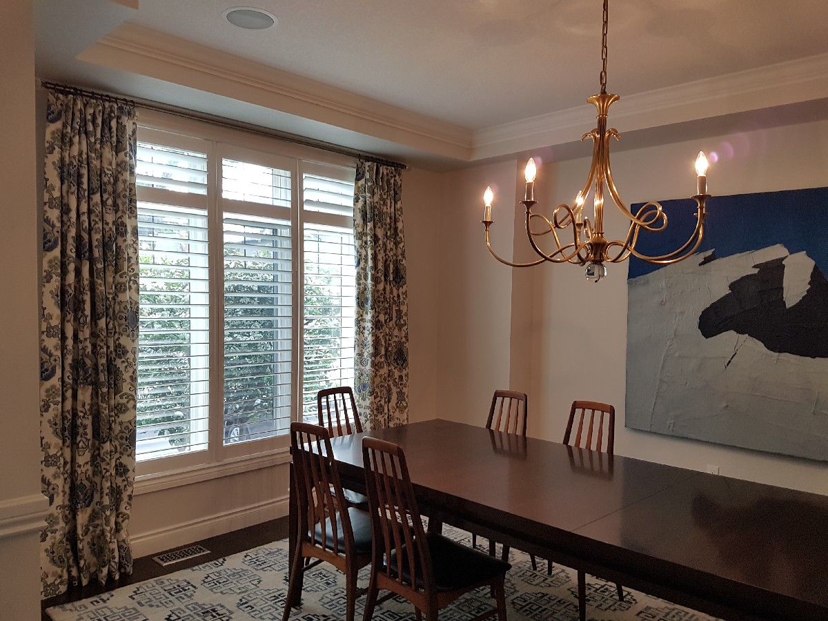 A & J Residence Burlington Toronto Custom Drapery & Window