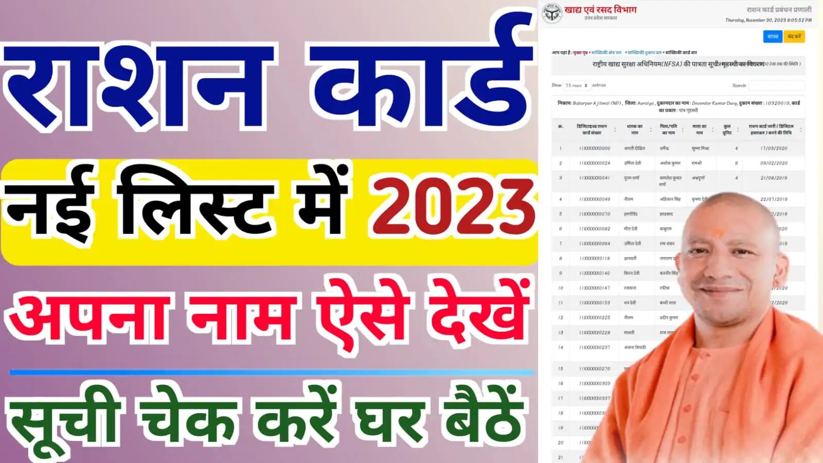 How to Find Your Name in the UP Ration Card List Check Your Name in