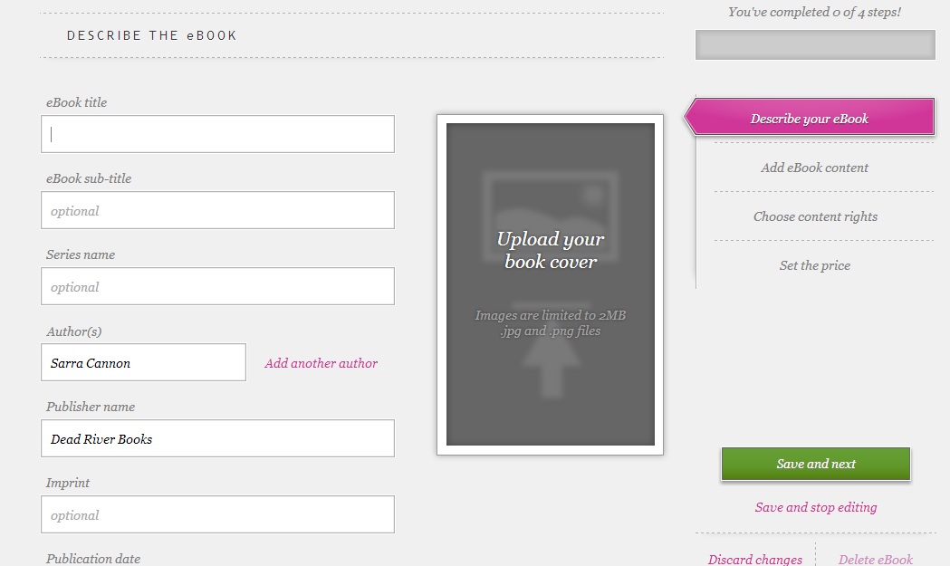 How To Publish An eBook on Kobo Sarra Cannon