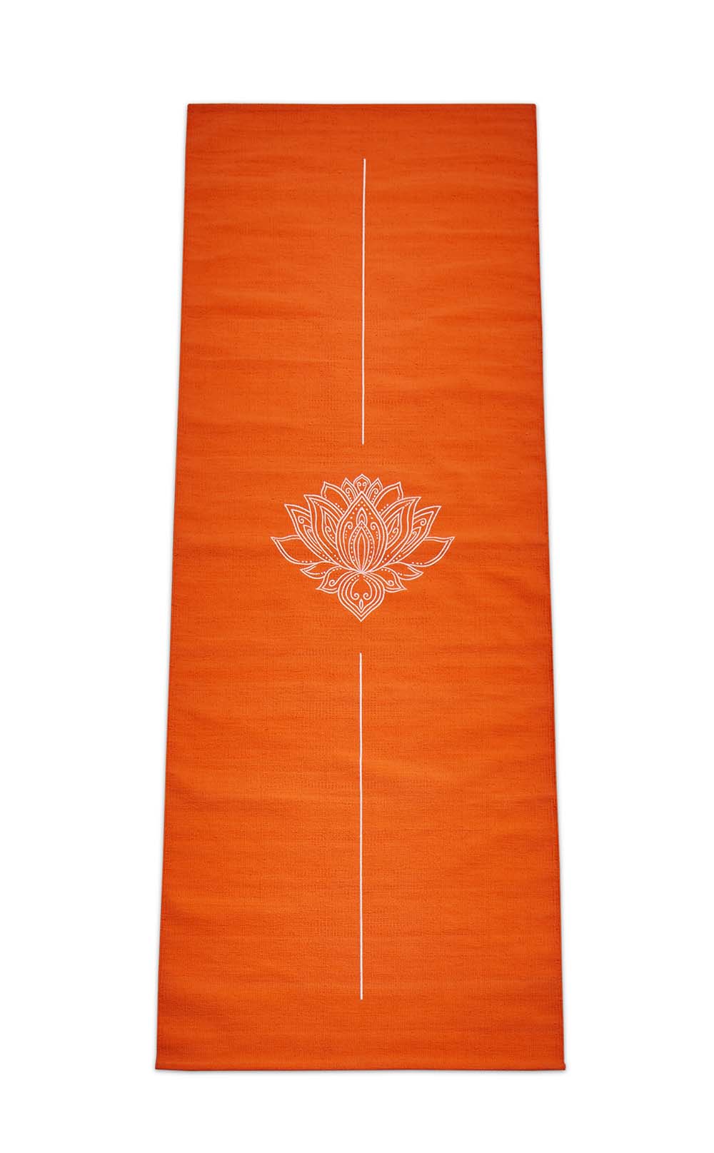 Natural Cotton Yoga Mat with Natural Rubber Grip Lotus Sarveda