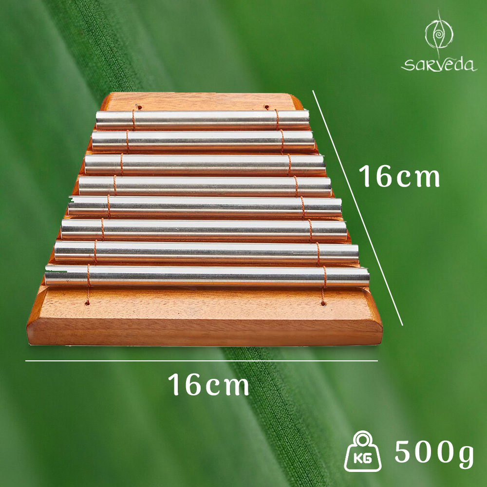 Mini Teak Wood and Stainless Steel Xylophone Sarveda