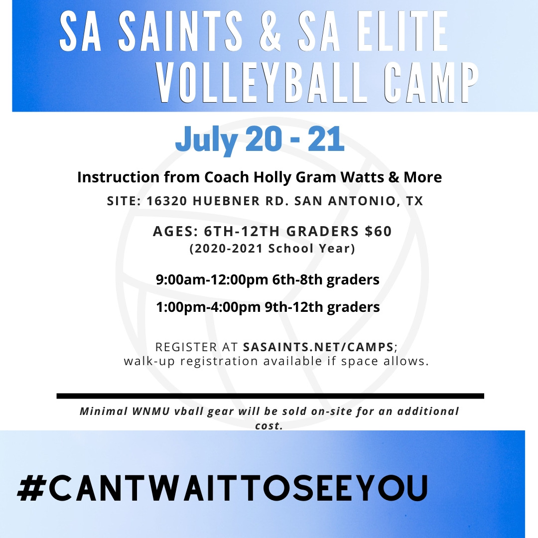 Copy of Copy of SA Saints & SA Elite Volleyball Camp San Antonio Saints