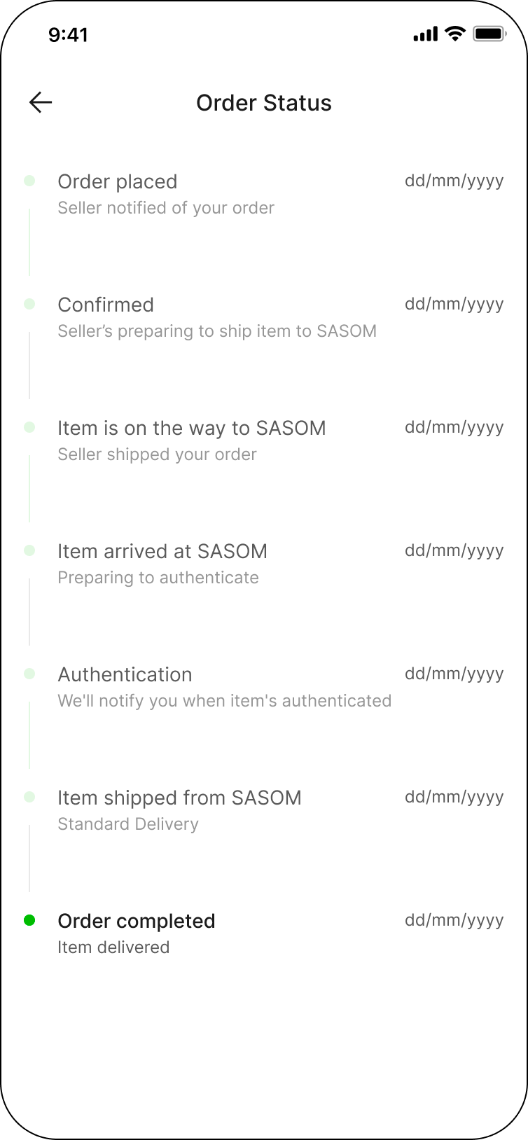What does the order status mean? Help Center