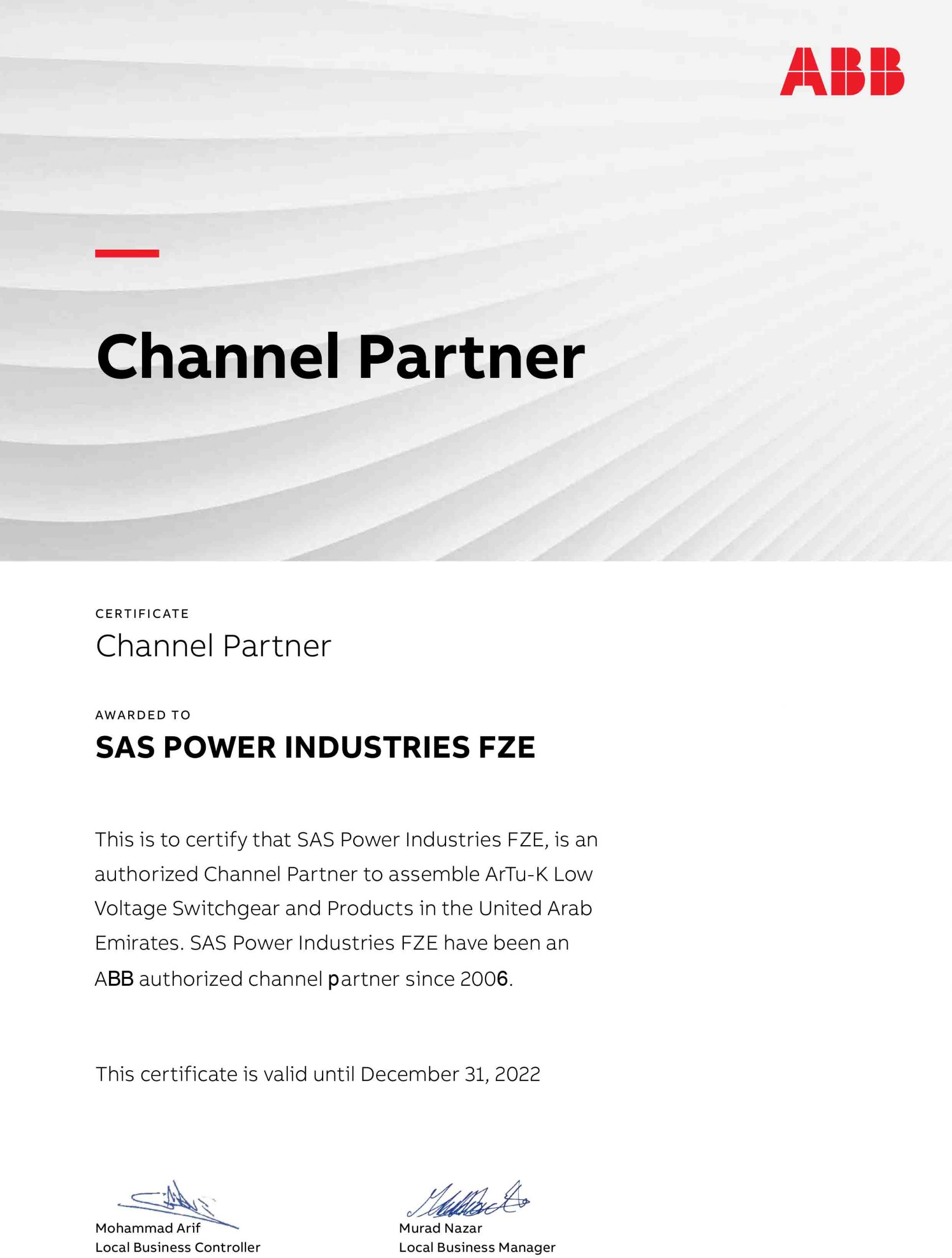 TECHNOLOGY PARTNERS SAS Powers