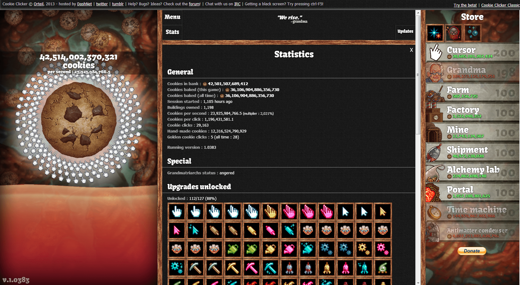 The recipe behind Cookie Clicker