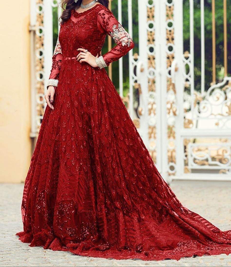 Net Embroidery Frock Designs Online Shopping Store for organic