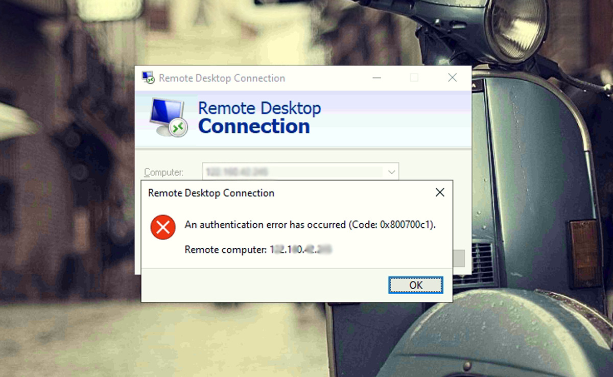 How to Fix RDP Error “An authentication error has occurred" SAS
