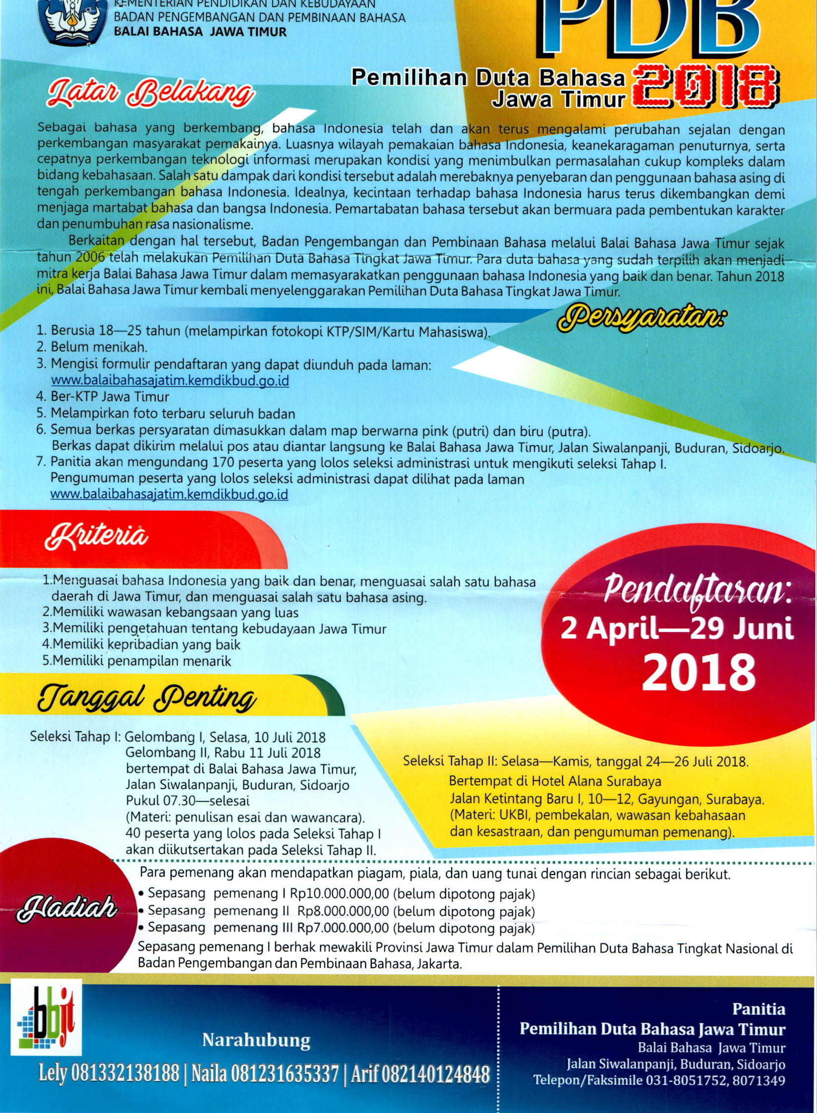 Poster Pendidikan Bahasa Jawa Contoh Poster