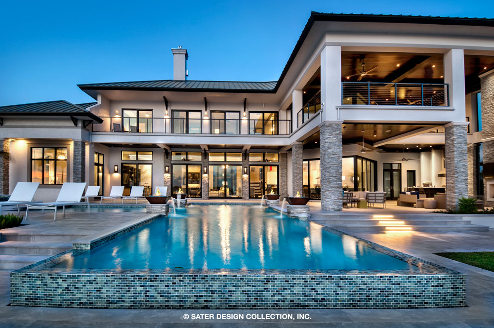 The Waters Edge a custom designed modern luxury home.