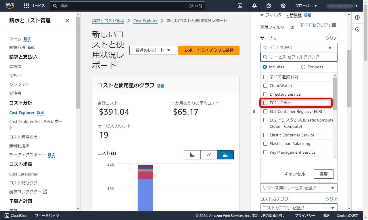 【2024年】AWS Cost Explorerで「EC2 その他」の内訳を確認する方法 satimoblog