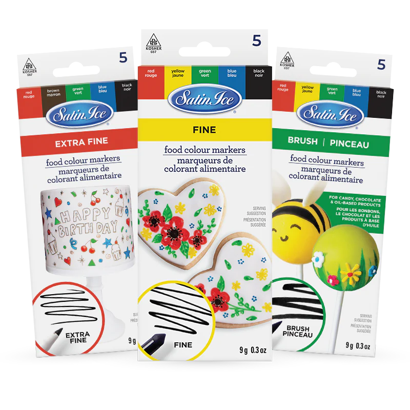 Food Color Markers Satin Ice