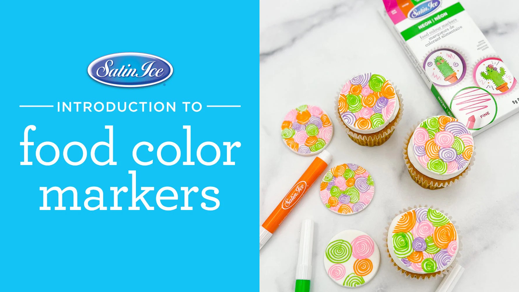 Food Color Markers Satin Ice