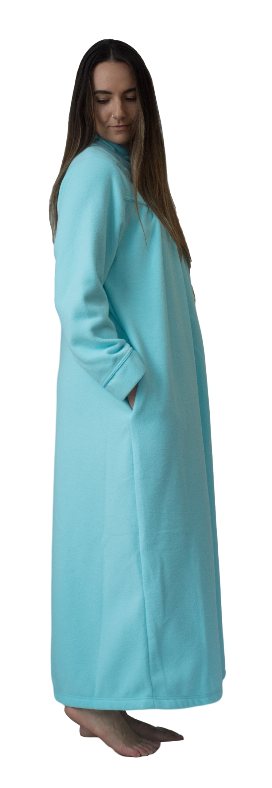 Zipped gown Satin n Lace