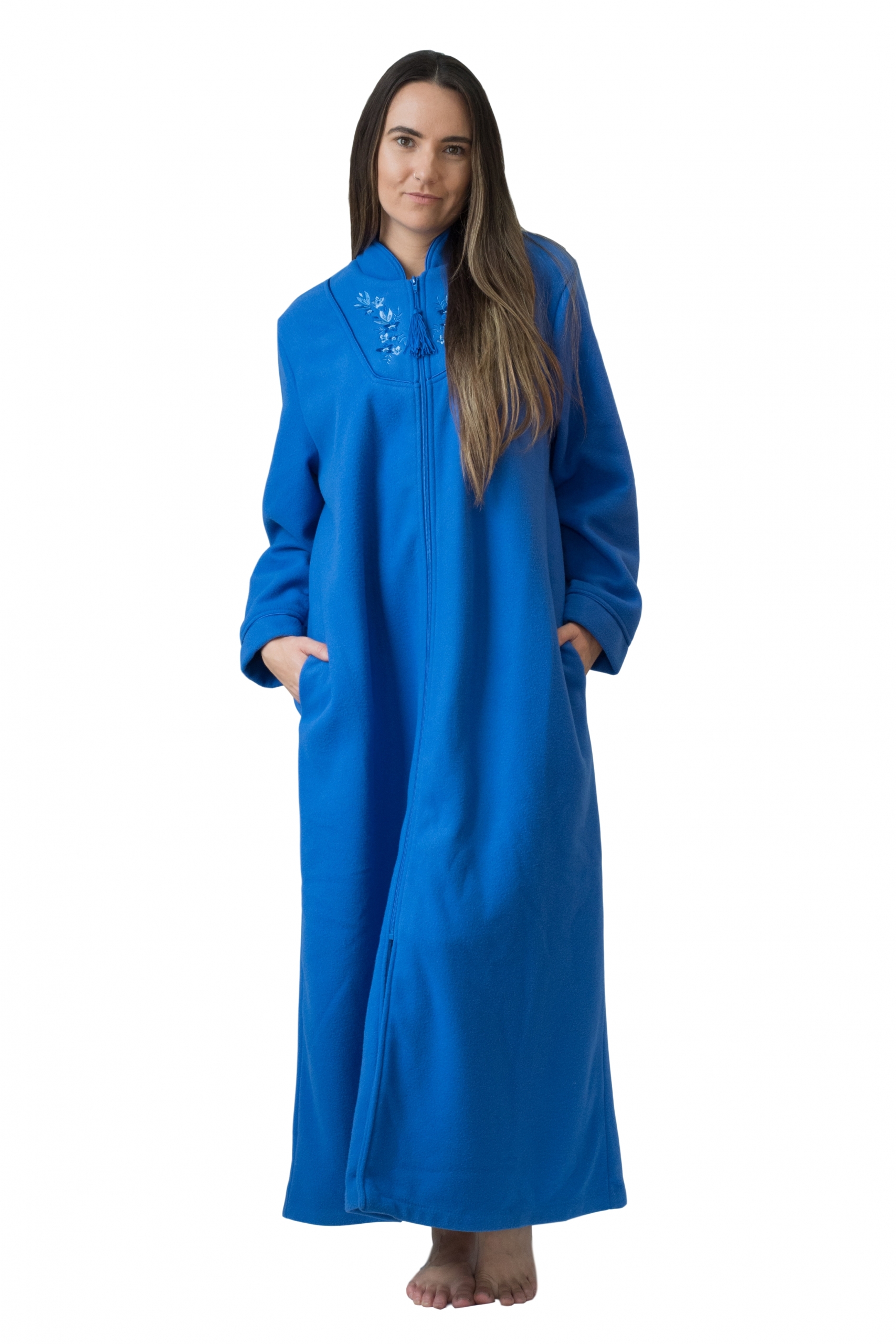 Zipped gown Satin n Lace