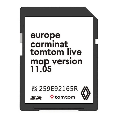 RENAULT TomTom Carminat Live V11.05 Navigation SD Card Map 20232024