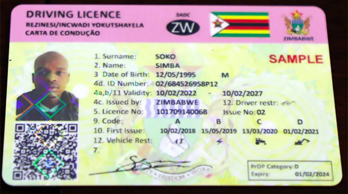 Zimbabwe Unveils New Plastic Driver's Licence Conforming To SADC