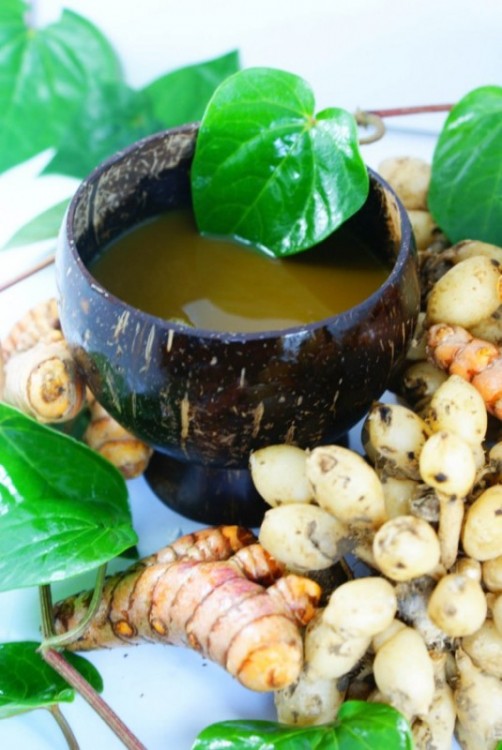 Membuat Jamu Beras Kencur Satu Jam