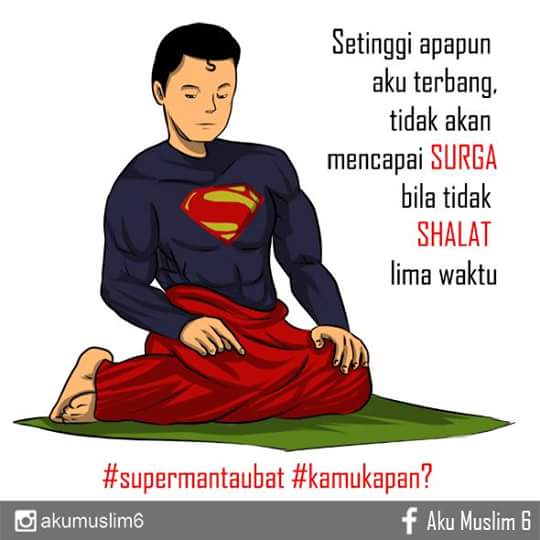 9 Ilustrasi Unik Tentang Superhero yang Bertaubat ke Jalan Allah