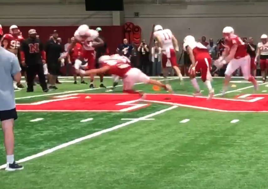 WATCH Two Nebraska RBs show patience, bigplay abilities in camp drill