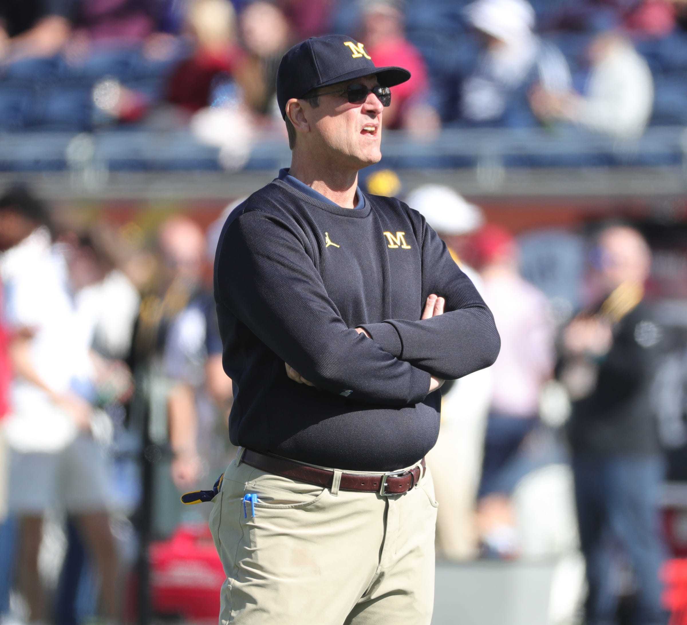 Uh...(no) khakis Everyone is talking about Jim Harbaugh's wardrobe