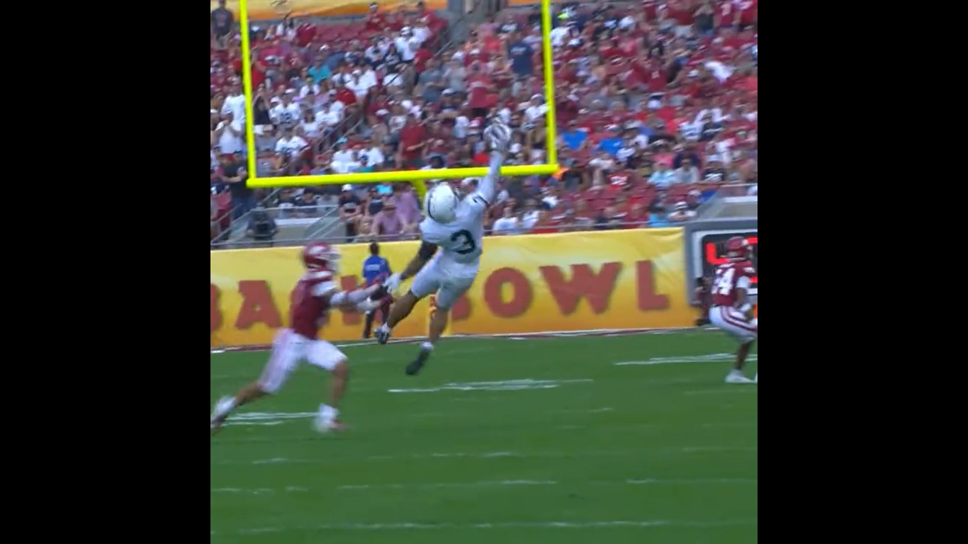 Penn State's Parker Washington makes an Odell Beckhamtype catch in