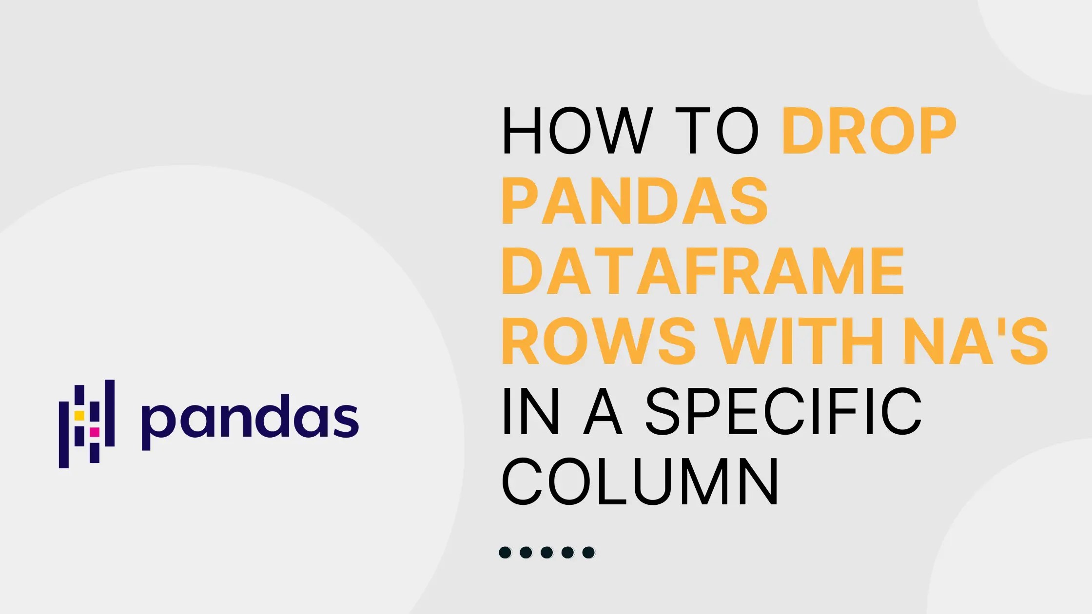 How to drop Pandas DataFrame rows with NAs in a specific column