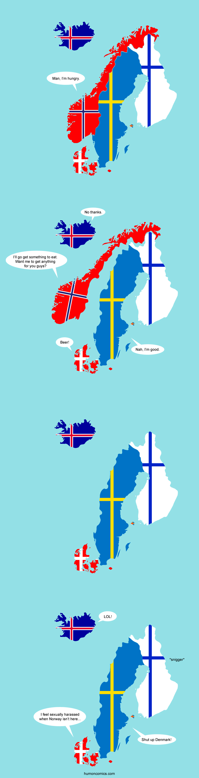 Geography Joke Scandinavia and the World