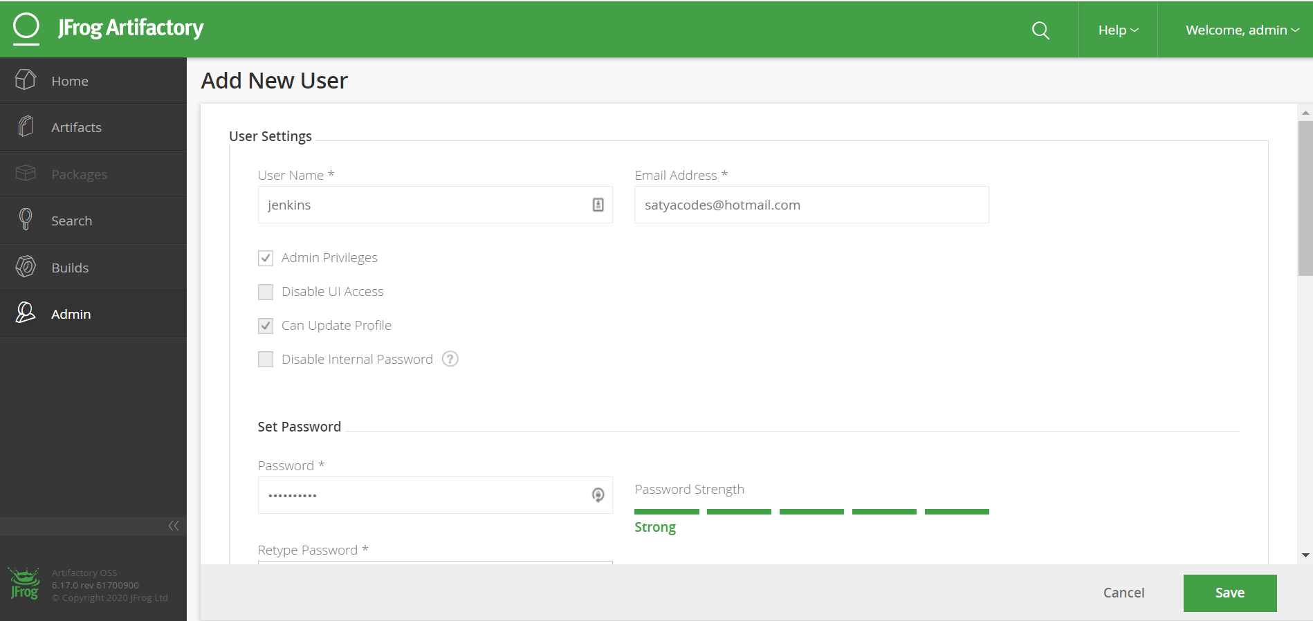 SatyaCodes JFrog Tutorial