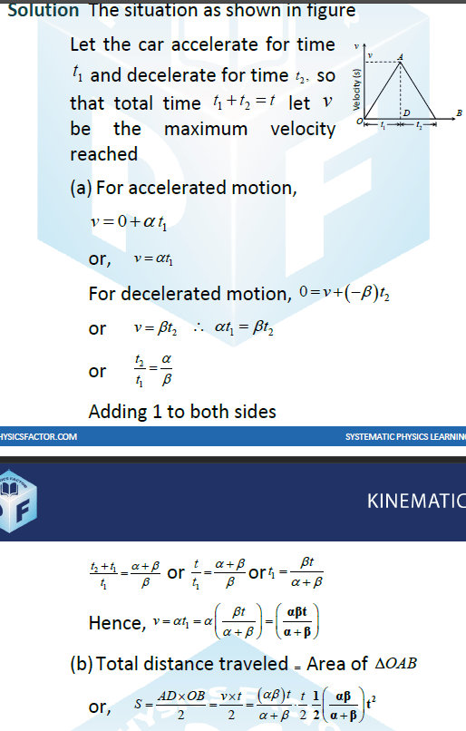 11 KINEMATICS Adaptive Problems (JEE Advanced) Physics Factor