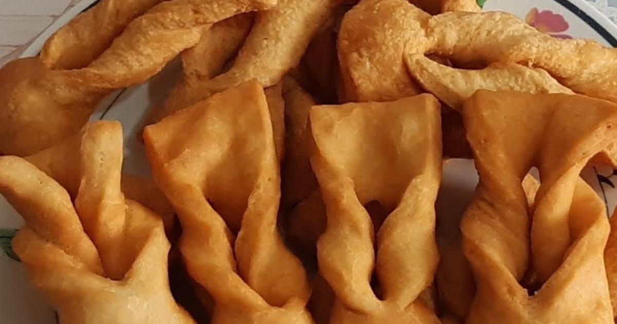 Cueca virada salgada temperada para servir como entrada ou lanche
