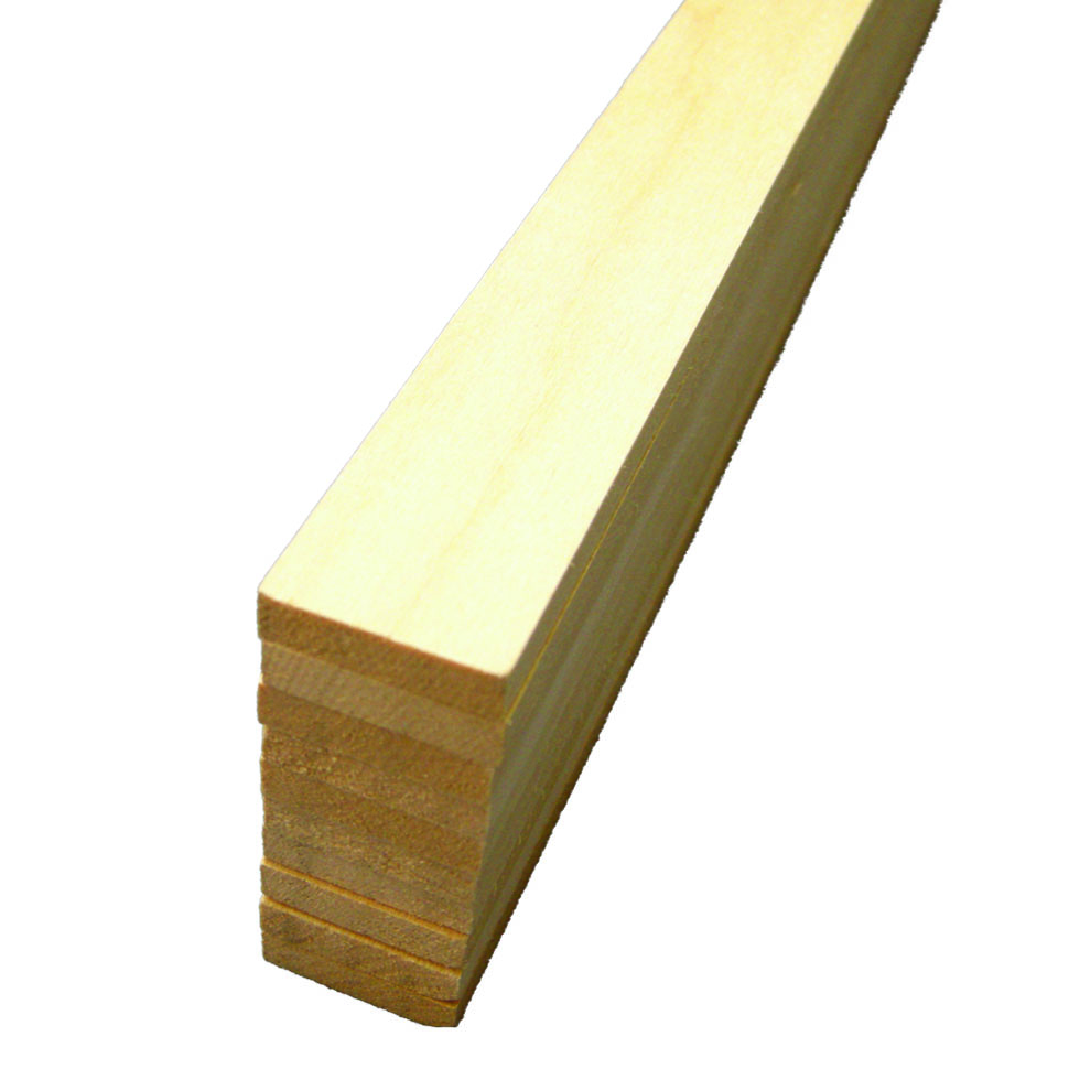 1/4″ x 1″ x 24″ Basswood Strips Saunders Midwest, LLC