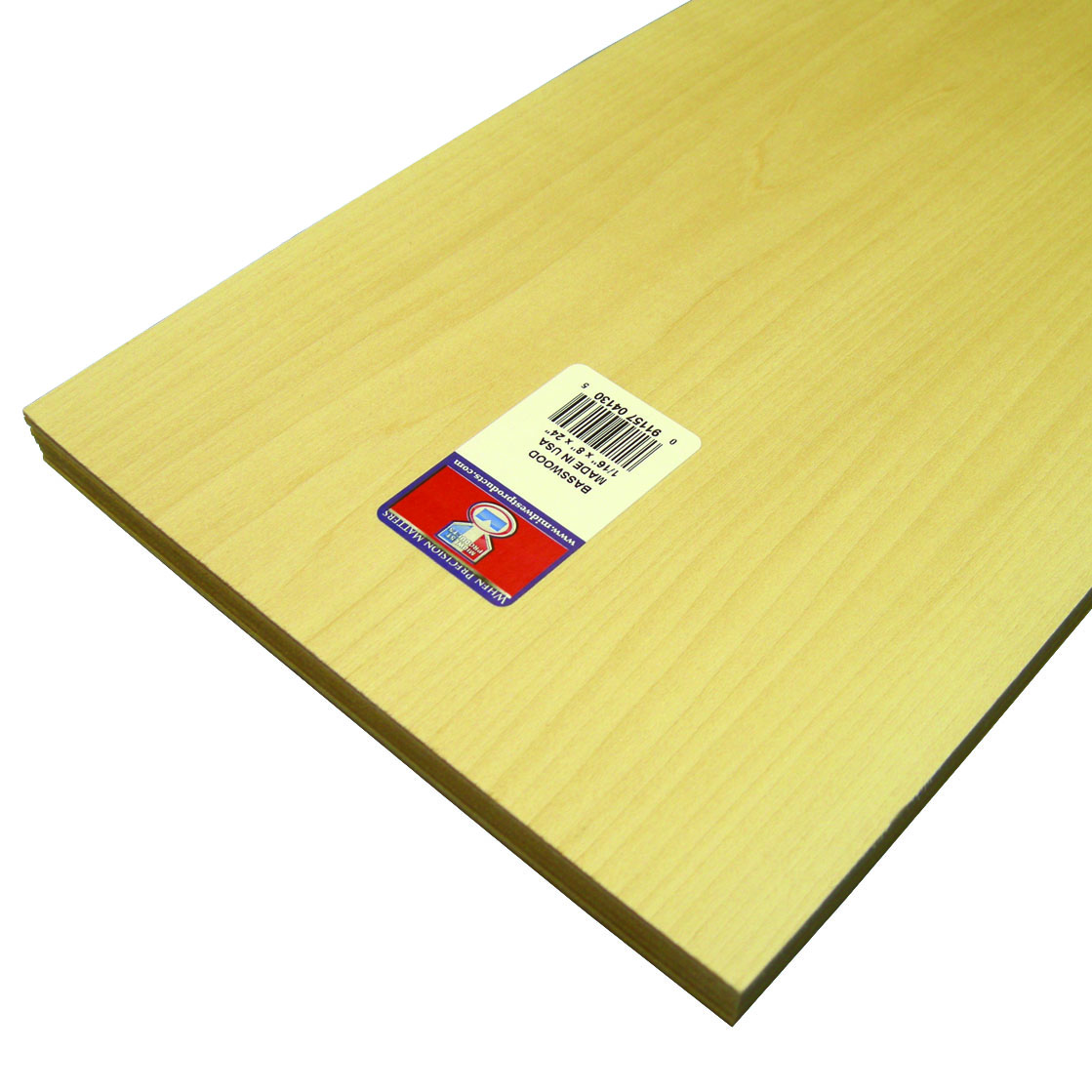 1/16″ x 8″ x 24″ Basswood Sheets Saunders Midwest, LLC