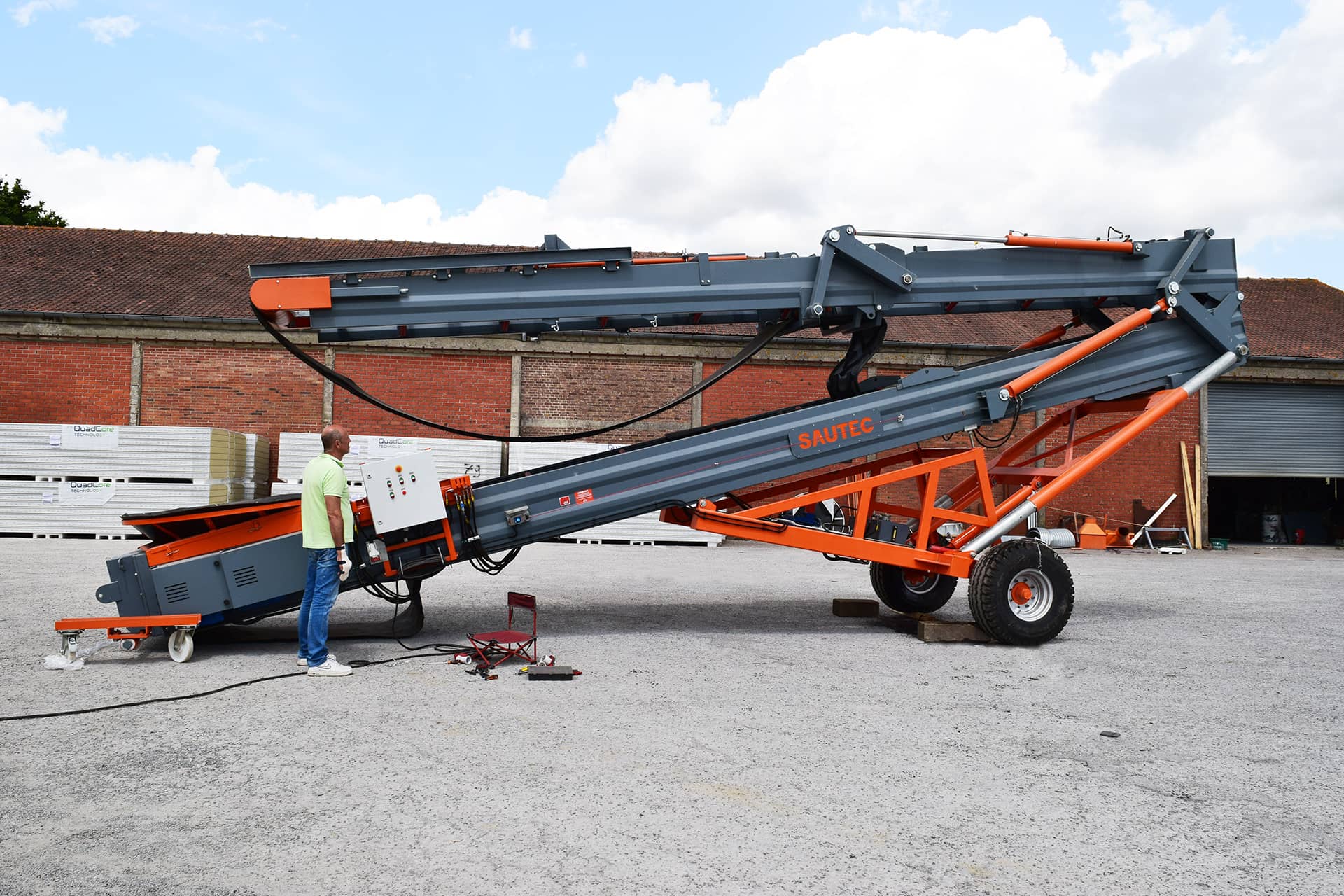 Folding belt conveyor SAUTEC