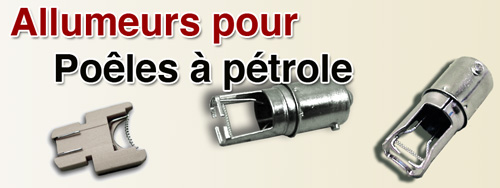 Les allumeurs pour les poêles à pétrole à mèche