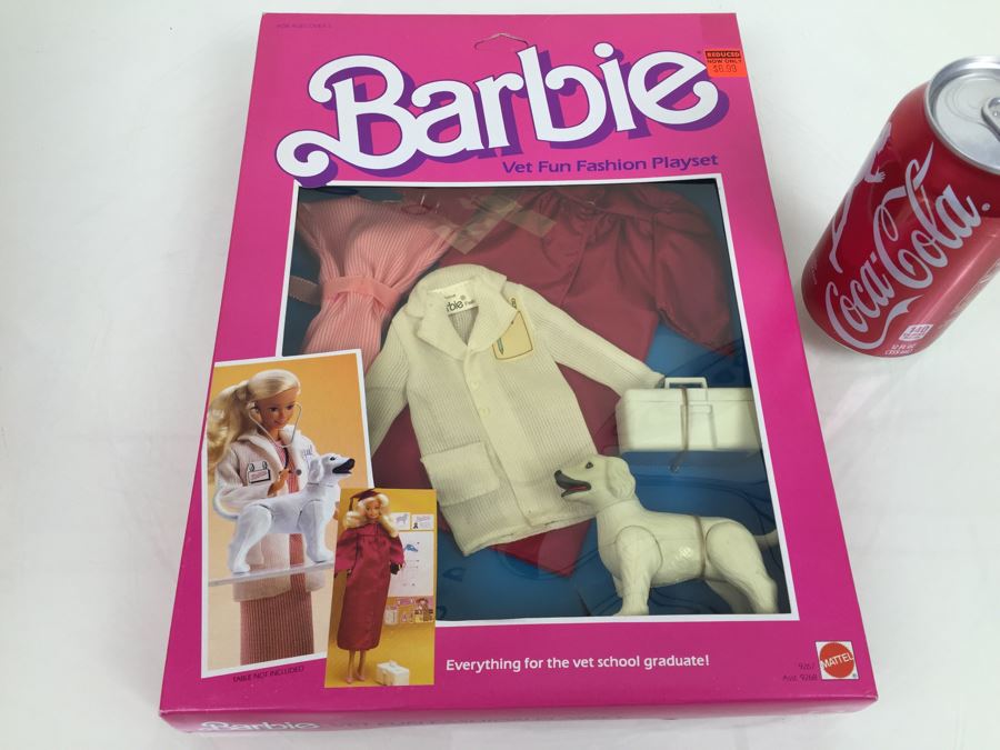 Barbie Vet Fun Fashion Playset Mattel 9267 Vintage 1984 New In Box